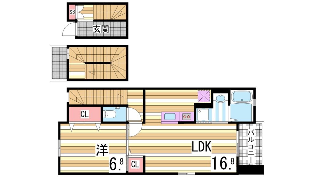 ソレイユ玉津の物件間取画像