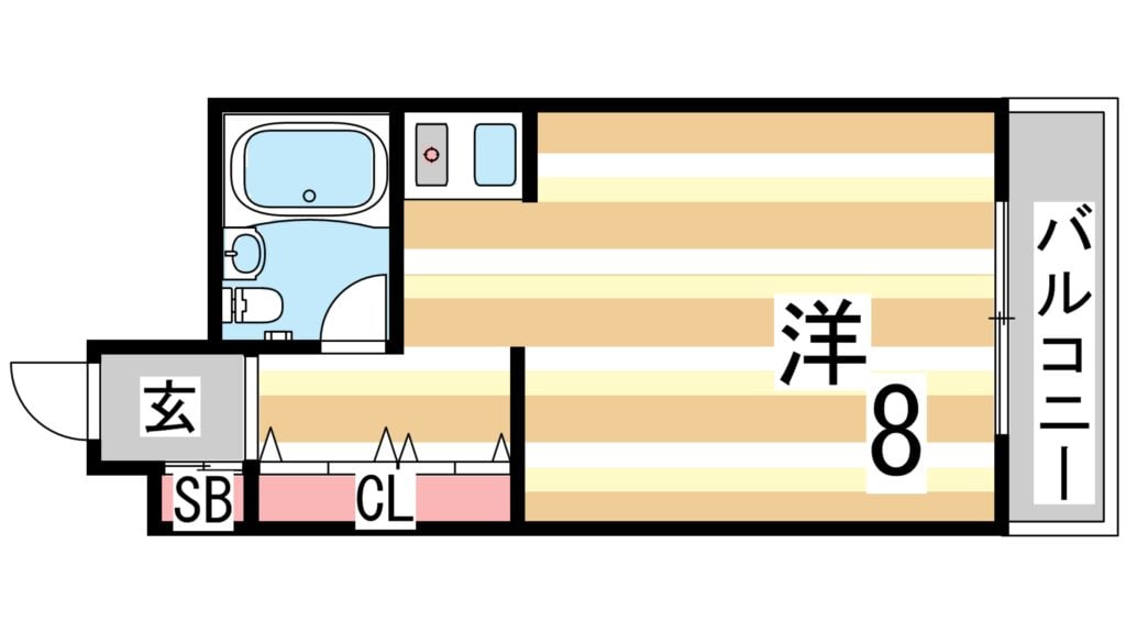 学が丘カレッジハイツの物件間取画像