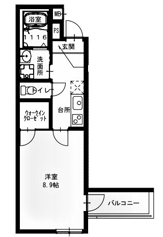 フジパレス深江駅前の物件間取画像