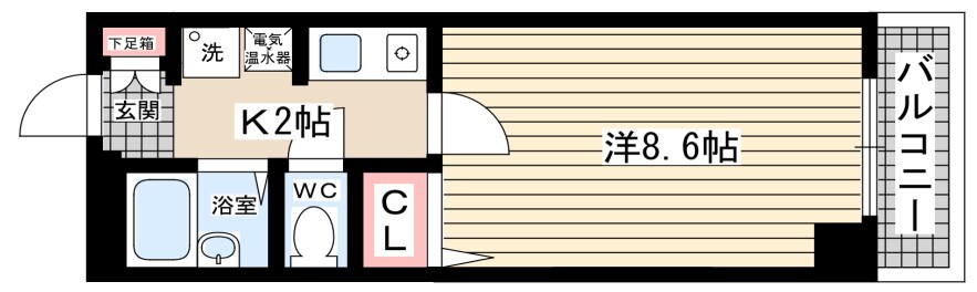 エスポワール西宮北口の物件間取画像