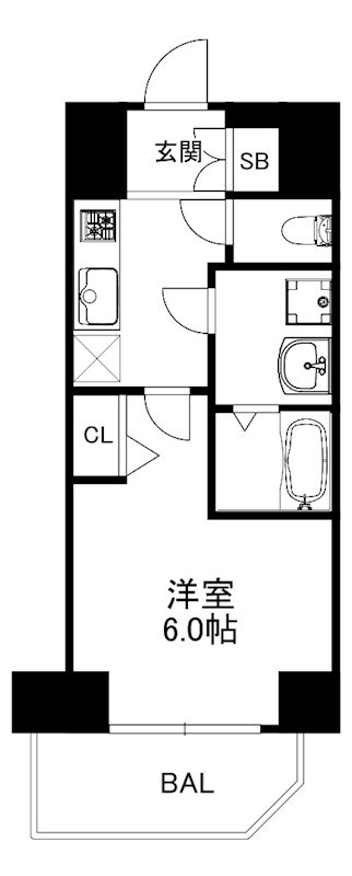 セオリー神戸ウエストゲートの物件間取画像