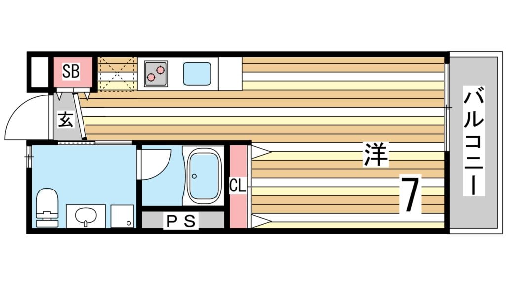 須磨駅 徒歩7分 1階の物件間取画像