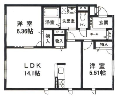 シンフォニエッタ西岡本の物件間取画像