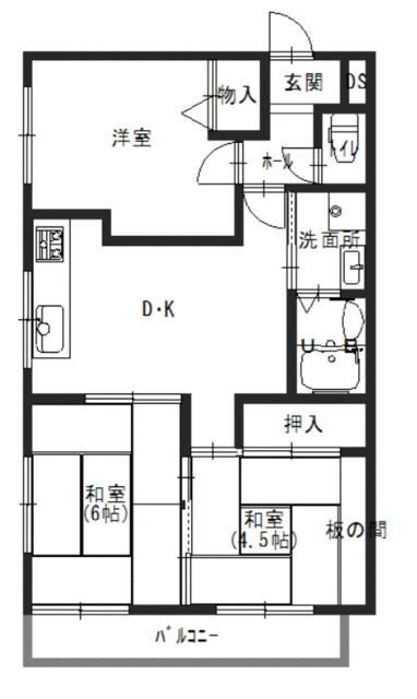プレステージ魚住駅前の物件間取画像