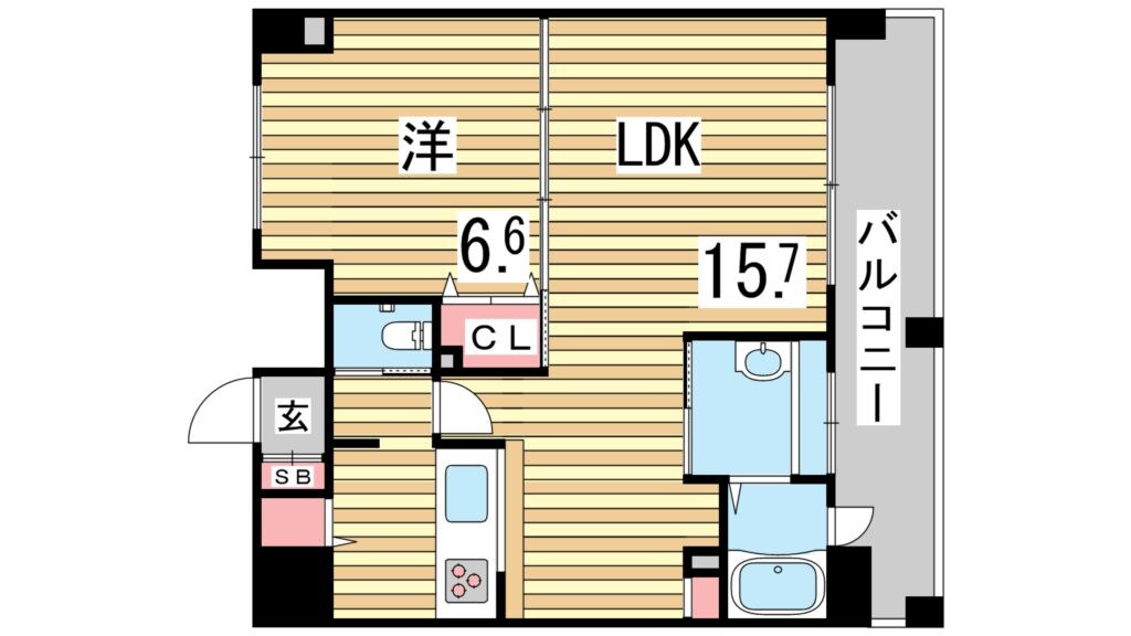 ラ・ウェゾン上沢通鴎風館の物件間取画像