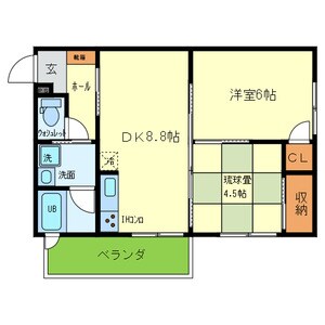 甲子園駅 徒歩7分 3階の物件間取画像