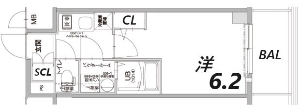 高速神戸駅 徒歩3分 6階の物件間取画像