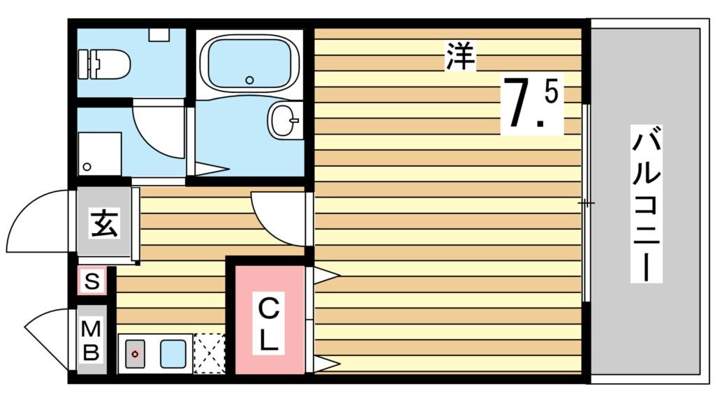 リトルバードDの物件間取画像