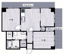 フェイバリー甲東園Iの物件間取画像
