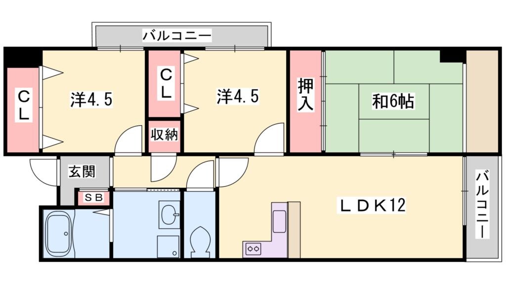 ユニゾン高取台の物件間取画像