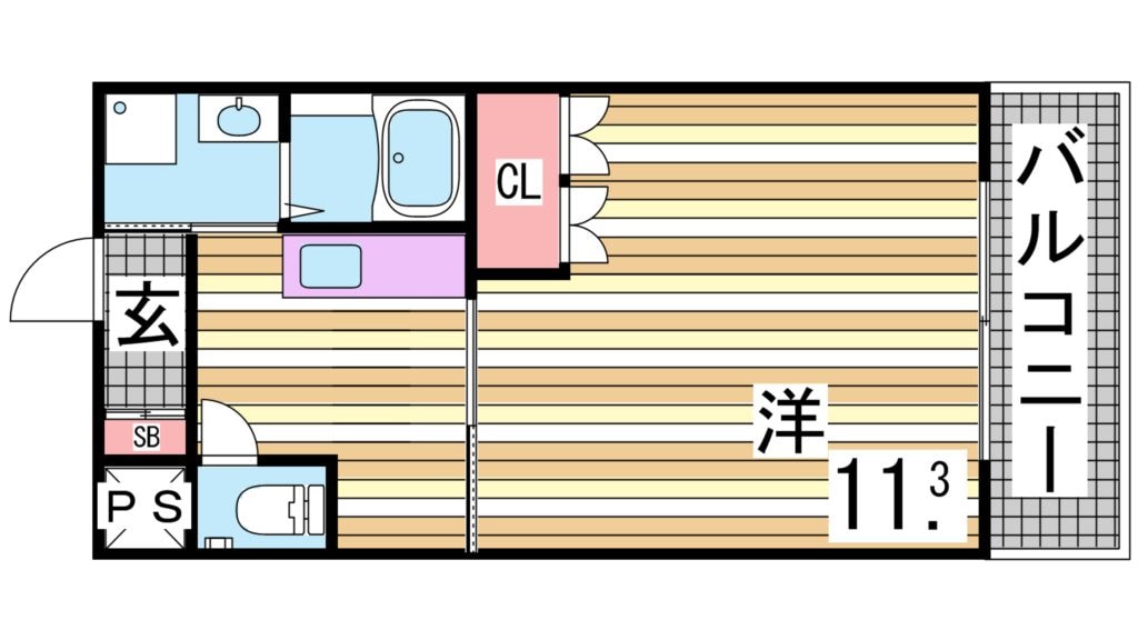 唐櫃台駅 徒歩7分 2階の物件間取画像