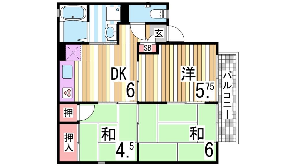 須磨駅 バス10分  神の脇下車：停歩5分 2階の物件間取画像