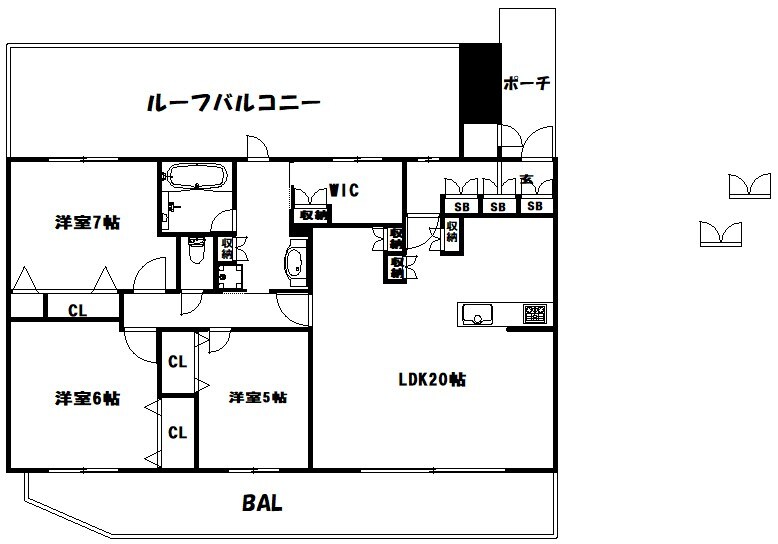 ワコーレ神戸上筒井通の物件間取画像