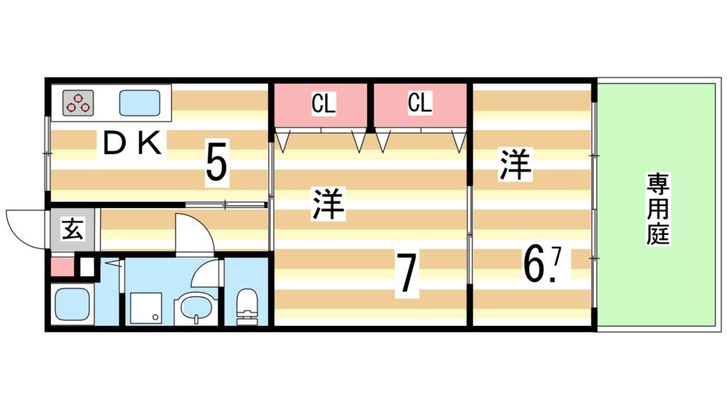 コーポ垂水の物件間取画像