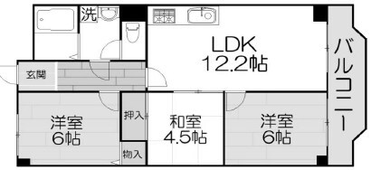 プラザ翆光の物件間取画像