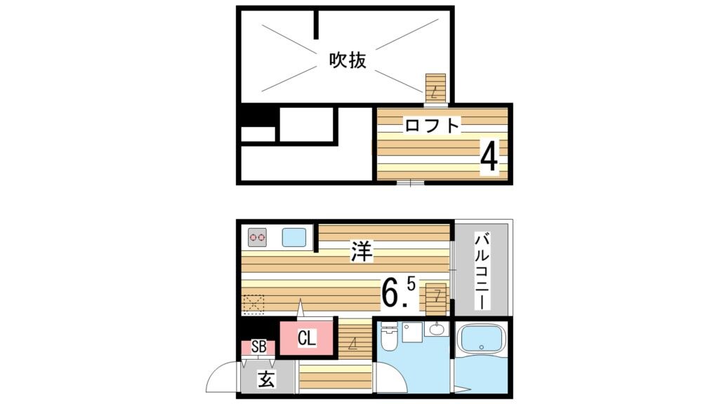 西代駅 徒歩3分 2階の物件間取画像