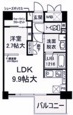 西宮駅 徒歩8分 8階の物件間取画像