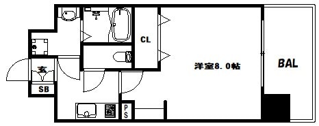 レジデンス三宮ラインの物件間取画像