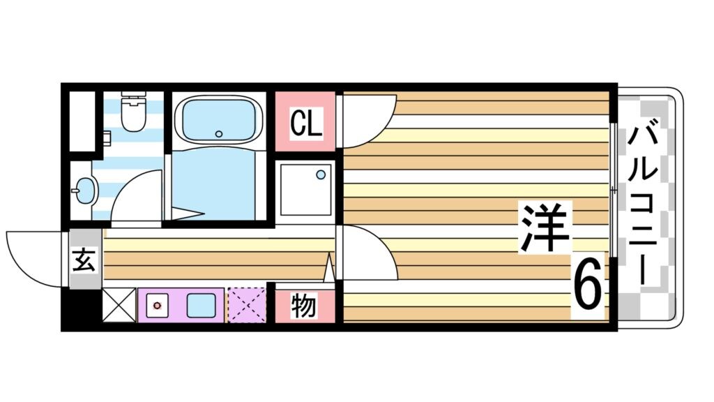 リバーサイド樫の木の物件間取画像