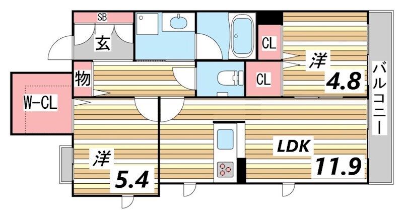 芦屋駅 徒歩10分 1階の物件間取画像