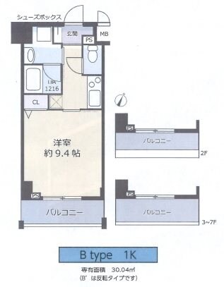 STEADY三宮の物件間取画像