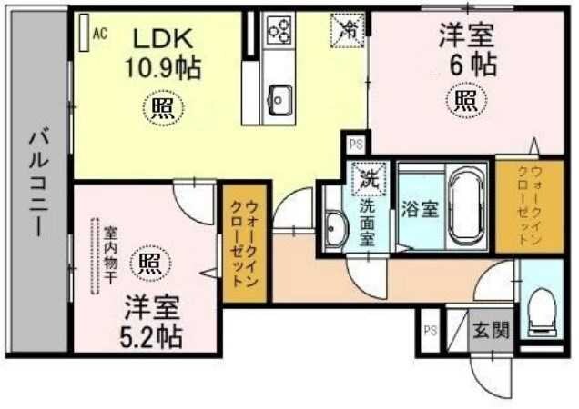 ブリランテ三川口町の物件間取画像