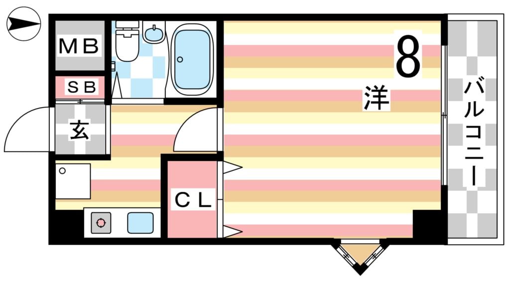 プレジールコートの物件間取画像