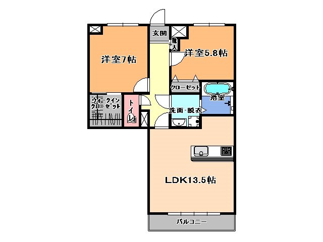 宇都宮駅 徒歩11分 1階の物件間取画像