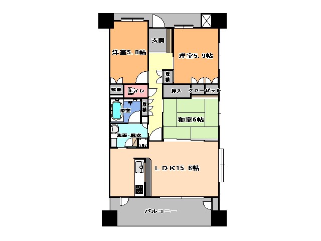 アバンサード元今泉の物件間取画像