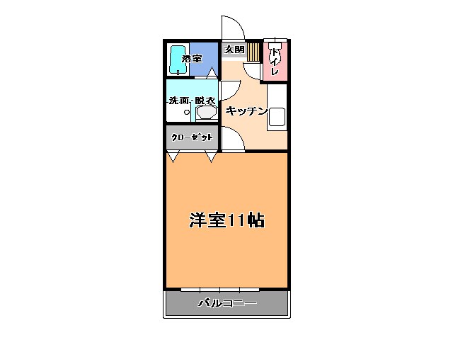 エイトハイツAの物件間取画像