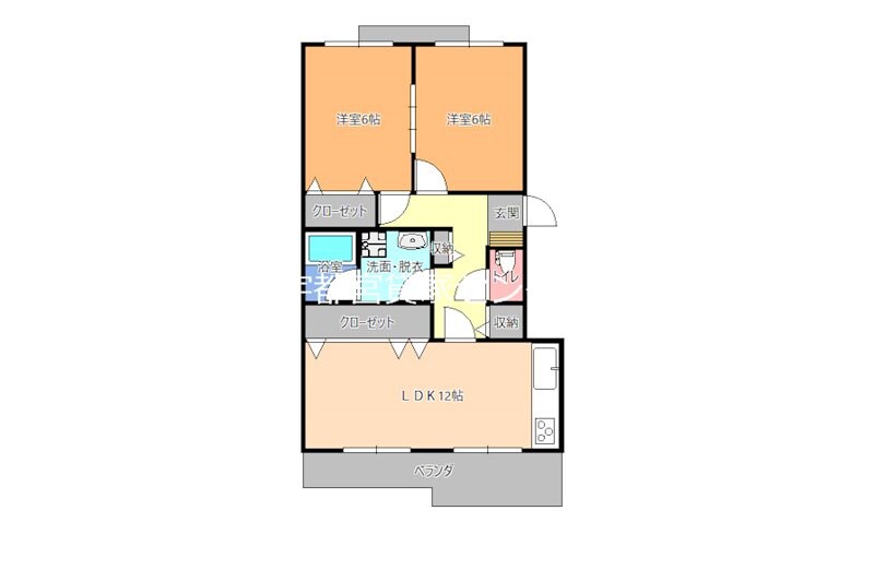 泉が丘クリーンハイツA棟の物件間取画像