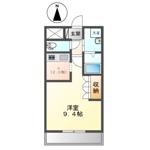 クローバーハウスＤの物件間取画像