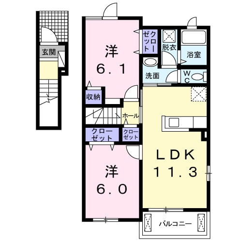 リーフ・ヒルズの物件間取画像