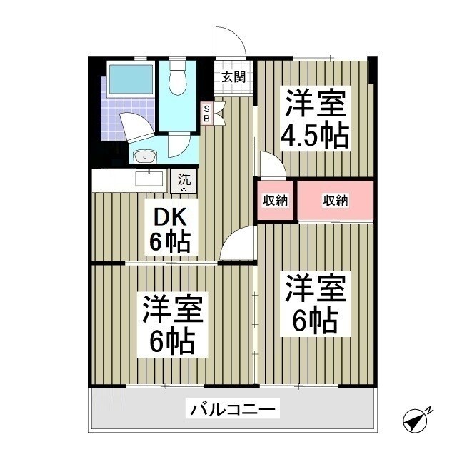 双葉マンションの物件間取画像