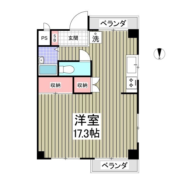 ハイツ霜越の物件間取画像