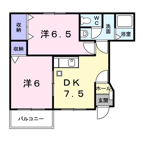 パルテールＦの物件間取画像