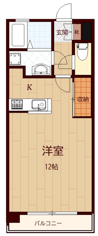 レナジア陽東B棟の物件間取画像