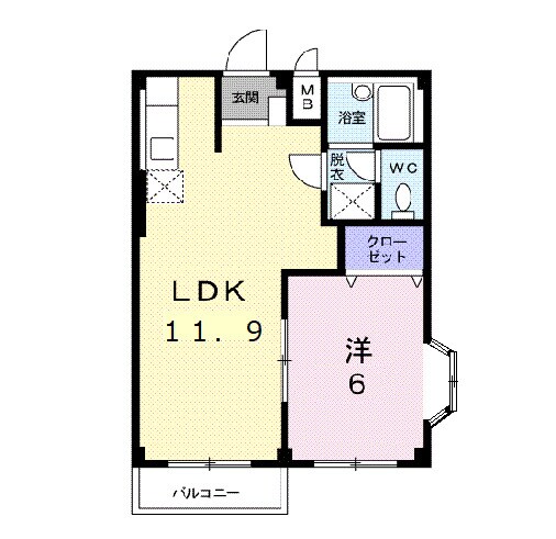 エルサティⅠの物件間取画像