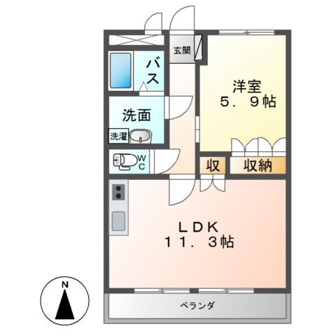 グランド・ソレイユの物件間取画像