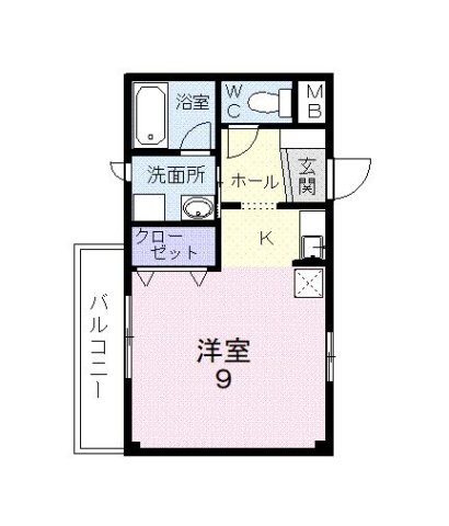 グリーンジャルダン　Ｍの物件間取画像