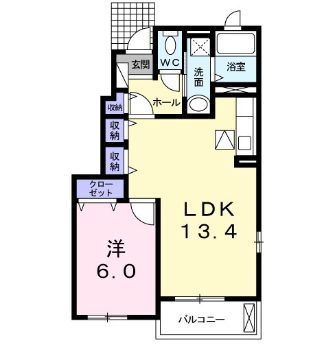 エアリースクエアⅡの物件間取画像