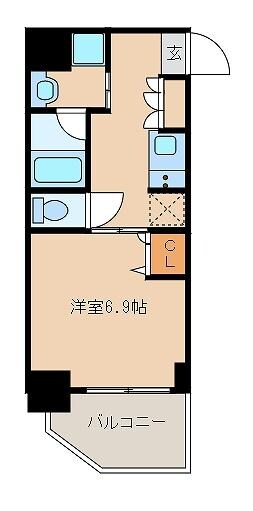 なんば駅 徒歩5分 3階の物件間取画像