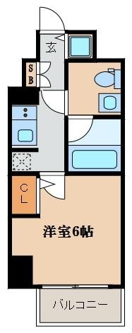 西大橋駅 徒歩7分 8階の物件間取画像