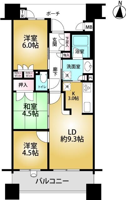 ブランビオ千林の物件間取画像