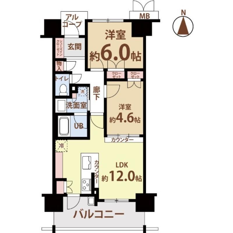 グランシティオ森ノ宮の物件間取画像