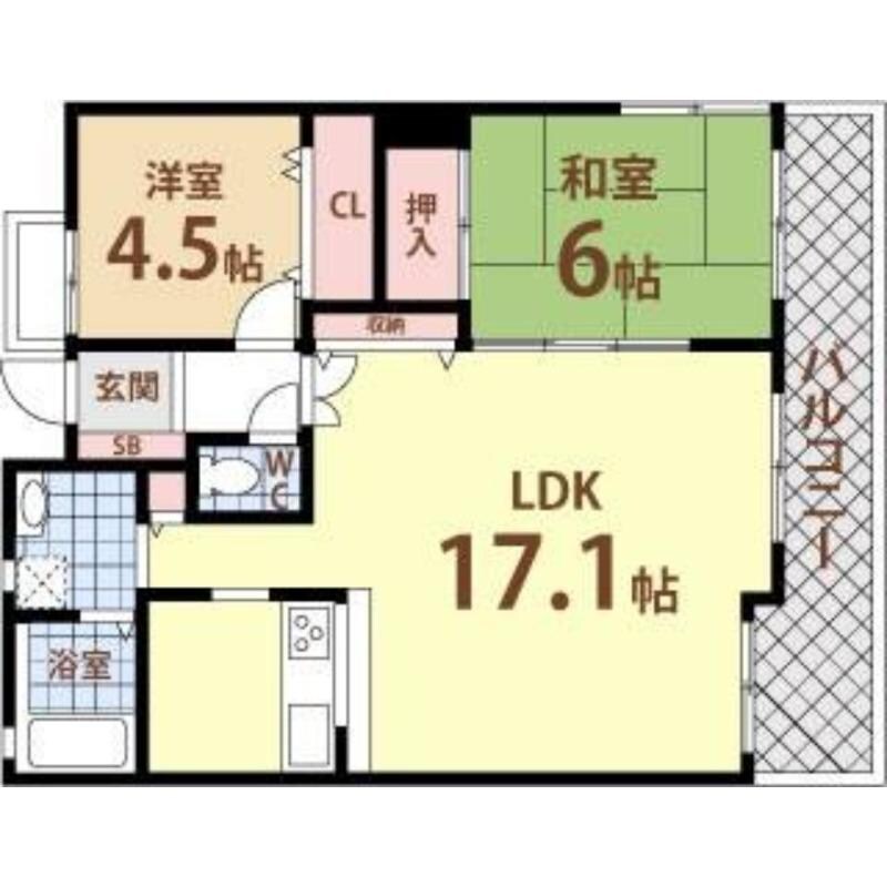 エスリード京橋1番館の物件間取画像