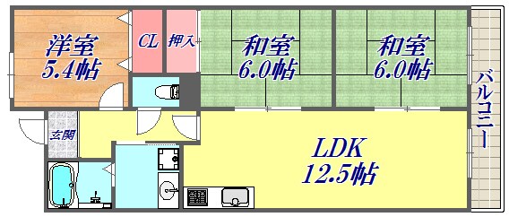 アメニティハイムの物件間取画像