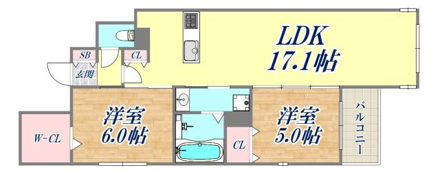 Casita 七ッ松の物件間取画像