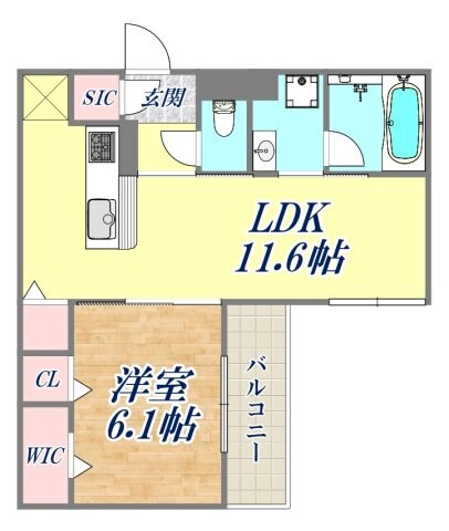 VIVRE立花の物件間取画像