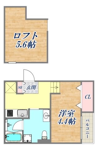 サクシード尼崎の物件間取画像